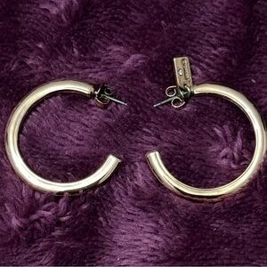 Authentic Coach Gold medium size Hoop Earrings!